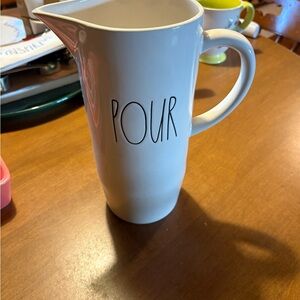Rae Dunn White Ceramic Pitcher